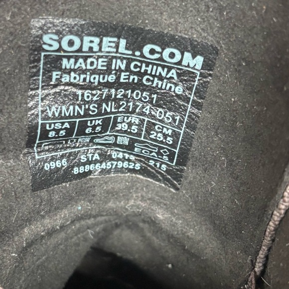 Sorel Joan of Arctic Wedge PDX Lace Up Bootie-Gray/Brown-Leather-Women Size 8.5 - Picture 9 of 10